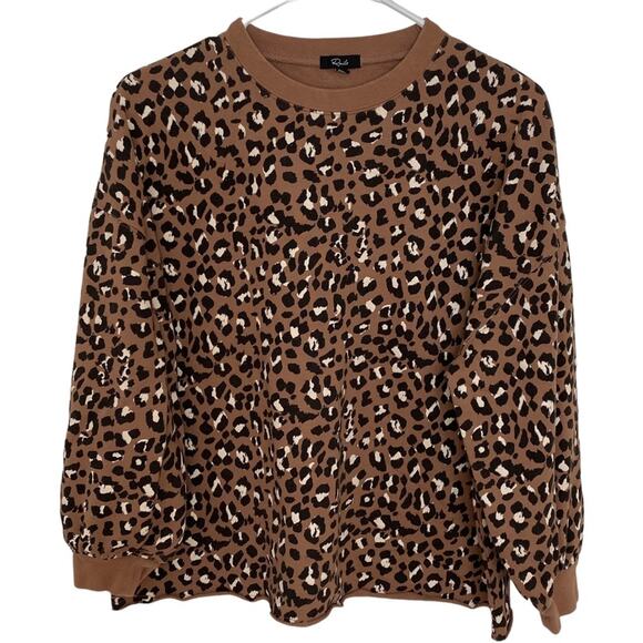 RAILS Womens Sweatshirt Reeves mountain leopard print crew neck pullover Size XS - Picture 4 of 8